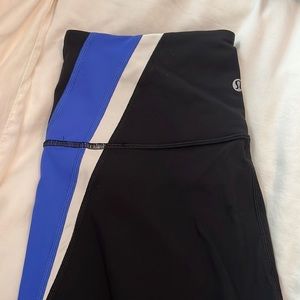 Lululemon Leggings - blue/white stripe